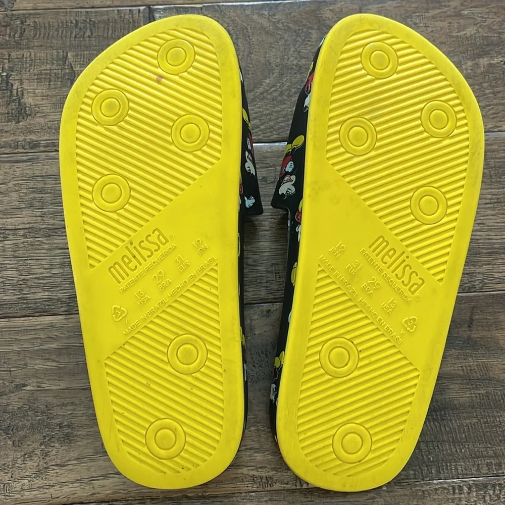 Mini Melissa Disney Mickey Mouse Beach Slide Sandals Size 13